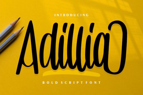 Adillia: A Bold Handwritten Font for Modern Web Design