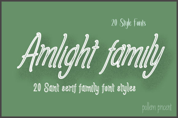 Amlight Family: A Handwritten Font for Modern Web Design