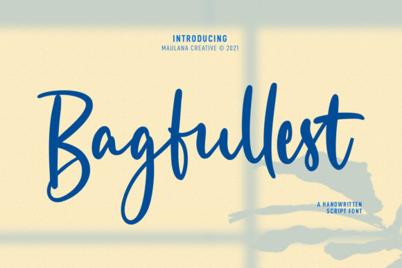 Bagfullest: A Playful Script Font for Campaigns