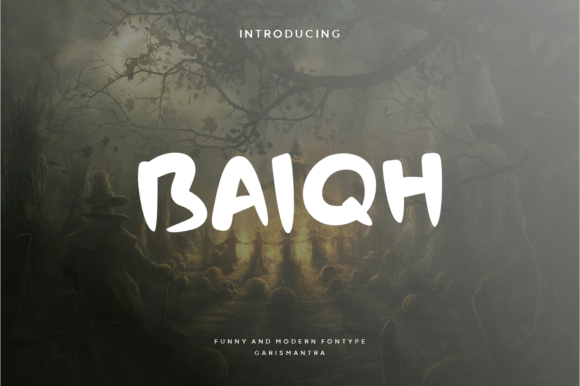 Baiqh: A Spooky Yet Fun Script Font for Branding