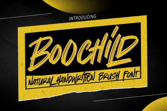 Boochild: A Natural Handwritten Font for Editorial Design