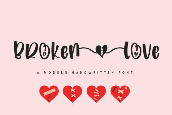 Brokenlove: A Playful Script Font for Campaigns