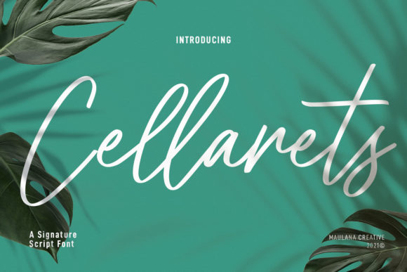 Cellarets Signature: The Handwritten Font for Modern Marketing