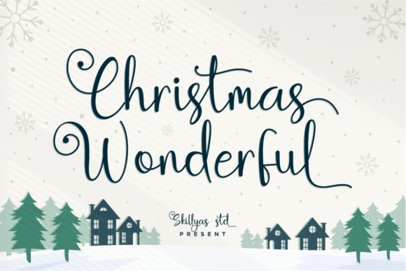 Christmas Wonderful: A Festive Script Font for Editorial Design