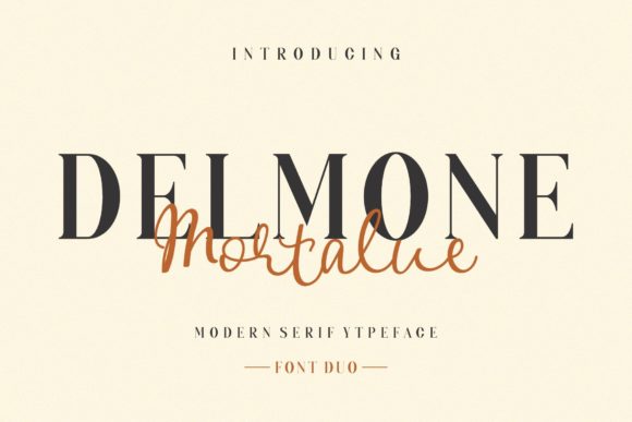 Delmone Mortalue: A Premium Duo Font for Branding