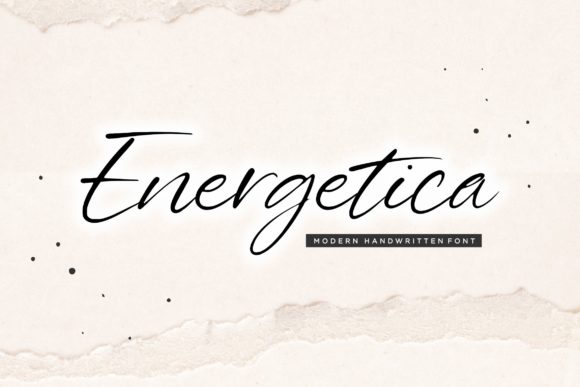 Energetica: A Handwritten Font for Modern Editorial Design