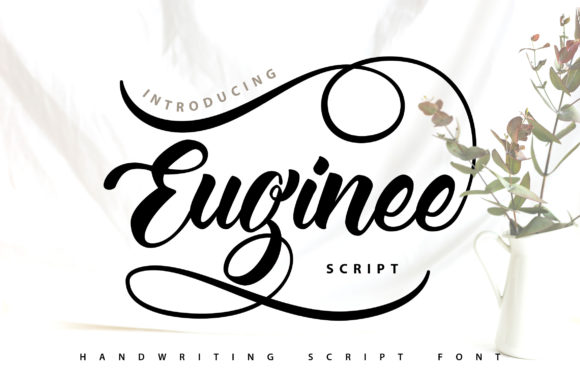 Euginee: A Calligraphy Style Font for Brand Identity
