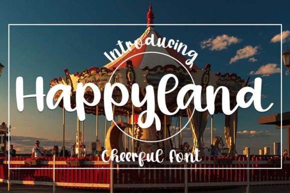 Happyland: A Delicate Script Font for Editorial Elegance