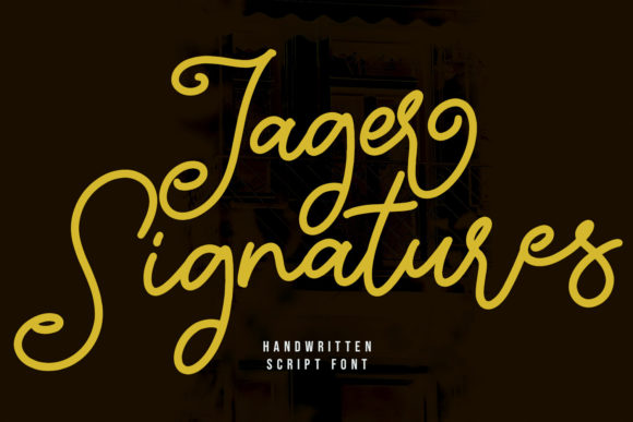Jager Signature: A Handwritten Script Font for Web Design