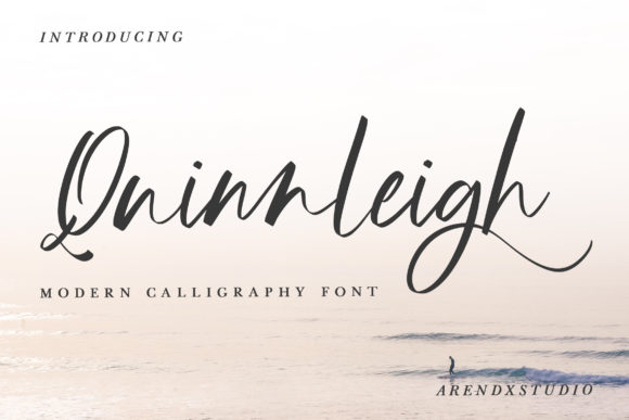 Quinnleigh: A Modern Calligraphy Font for Makers