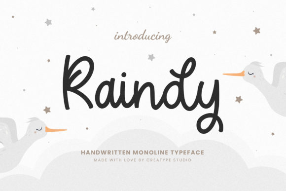 Raindy: A Handwritten Font for Editorial Warmth