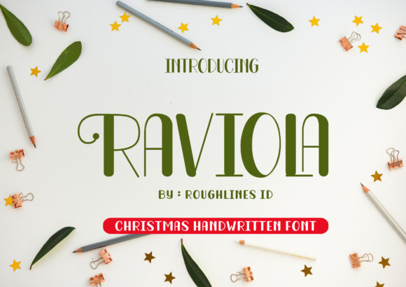 Raviola Christmas: A Festive Display Font for Branding