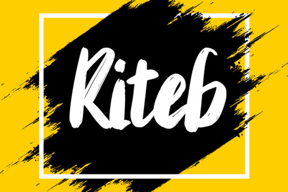 Riteb: A Bold Handwritten Font for Modern Web Design