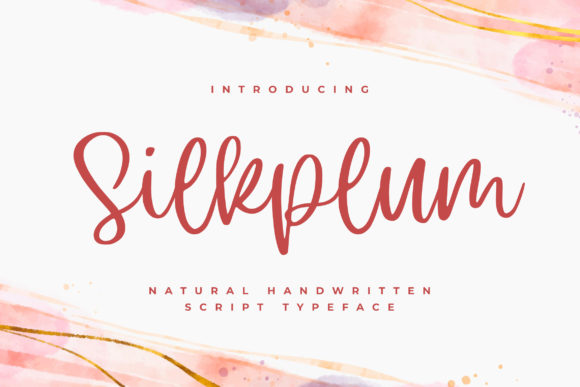 Silkplum: A Playful Script Font for Brand Identity