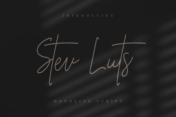 Stev Luts: An Elegant Handwritten Font for Crafters