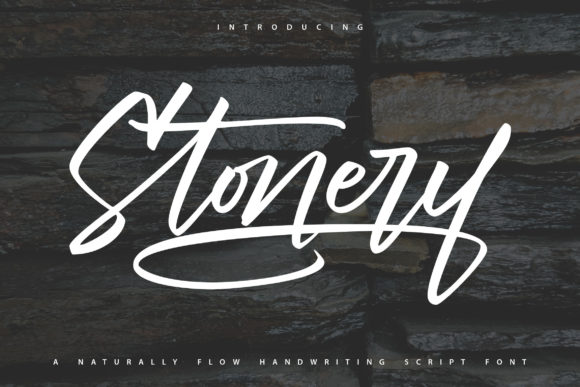 Stonery: A Natural Flow Script Font for Brand Identity