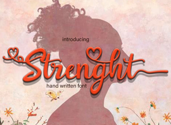 Strenght: A Premium Script Font for Editorial Design