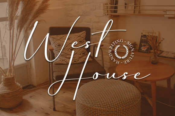 West House: A Romantic Script Font for Crafters